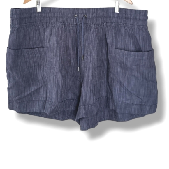 NWT Athleta Cabo Linen Textured 4" Short Plus Size 24W - Picture 4 of 9